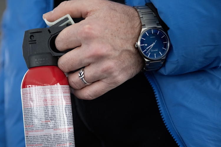 Bear spray deterrent