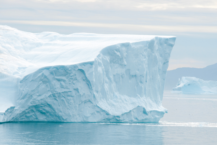 A large iceberg