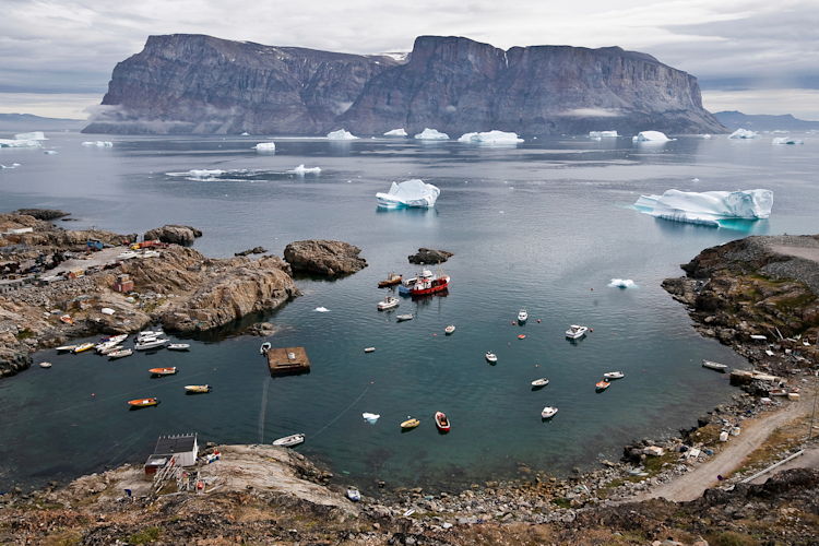 Arctic town landscape