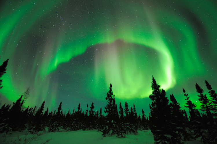 Northern lights in Churchill, Manitoba