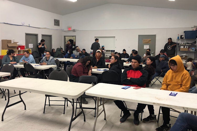 Meeting in Peawanuck